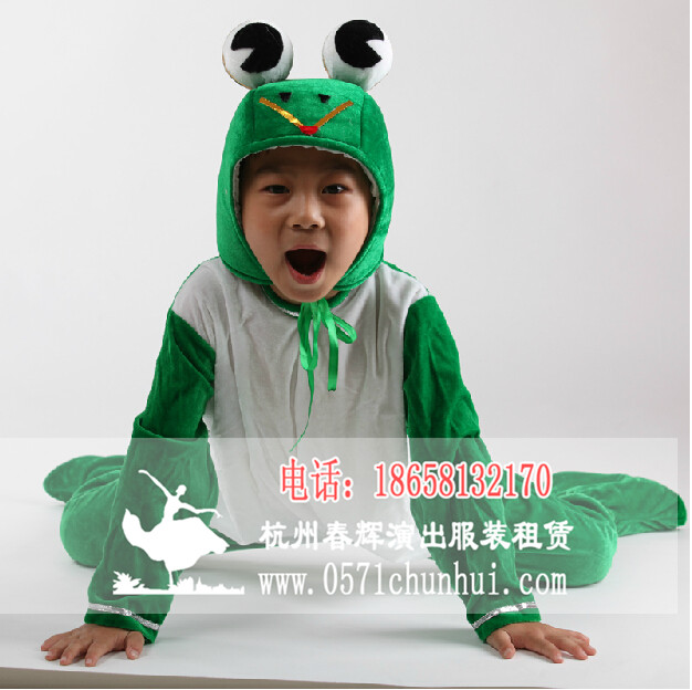 青蛙儿童演出服装